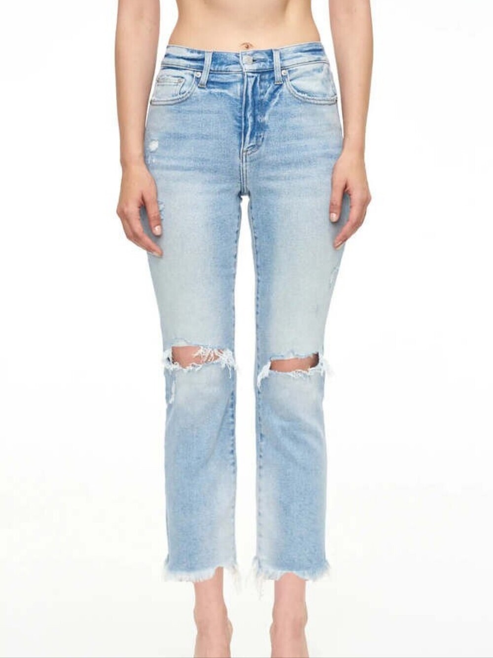 Pistola Womens Light Blue Monroe Kauai High Rise Slim Cigarette Jeans Size 25